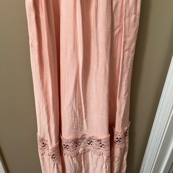 Zesica Pink Lace Trim Dress Size Medium - Picture 2 of 6